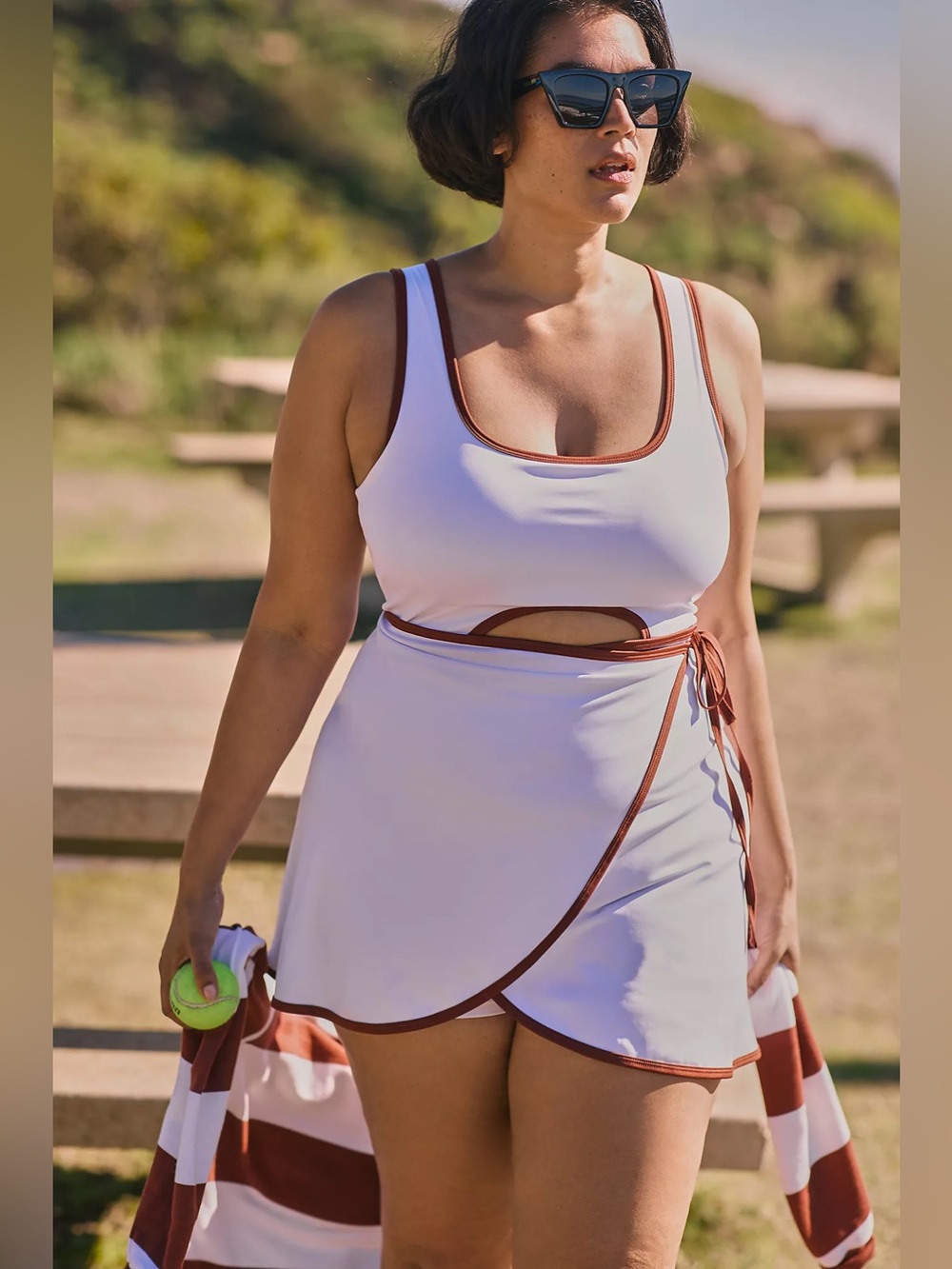 Beach Riot Anthropologie Astrid Mini Wrap Dress